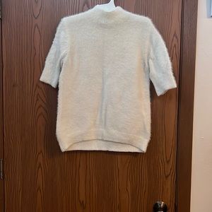 White knit sweater